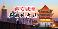 日美韩草逼视频中国陕西-西安城墙旅游风景区